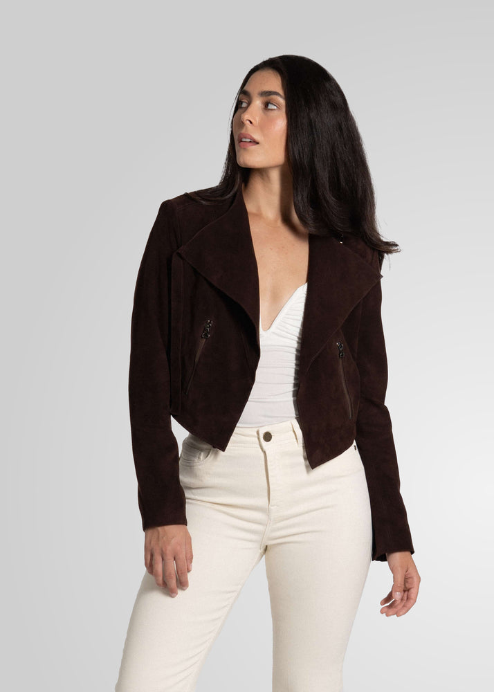 ADRIAN - CROPPED SUEDE JACKET