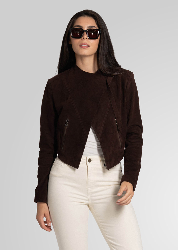 ADRIAN - CROPPED SUEDE JACKET