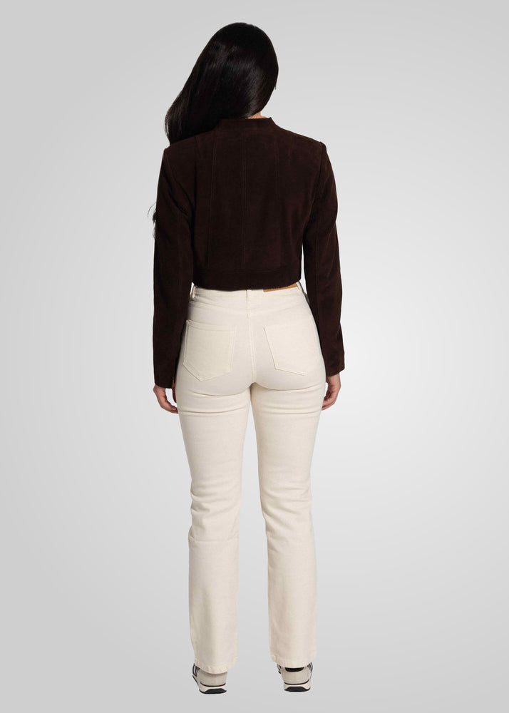 ADRIAN - CROPPED SUEDE JACKET