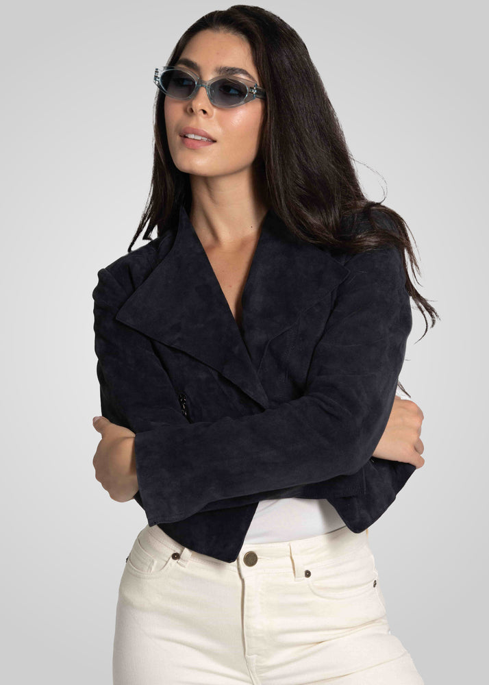ADRIAN - CROPPED SUEDE JACKET