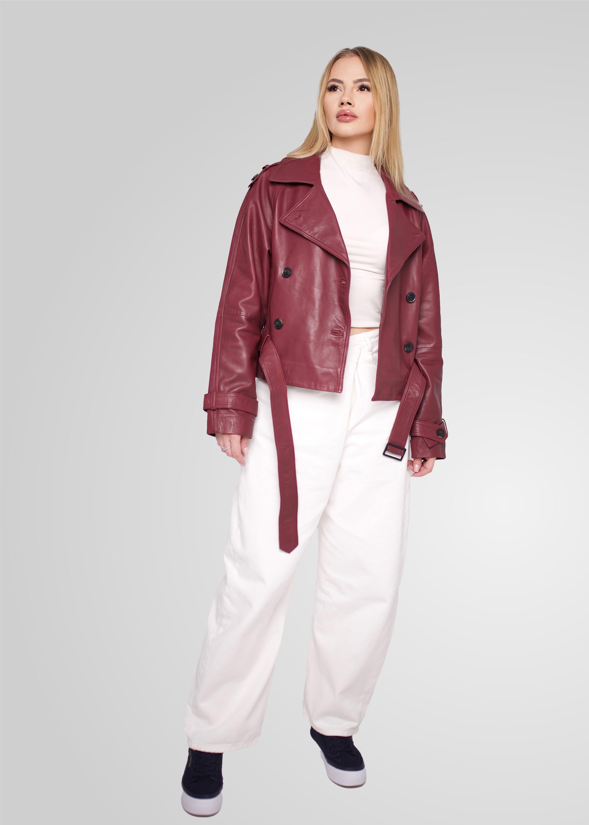 TRISHA - CROPPED LEATHER JACKET  Bod & Christensen