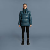 LOGAN Leather Puffer With Hood