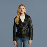 KIARA  Removable Sleeve perfecto Leather Biker Jacket