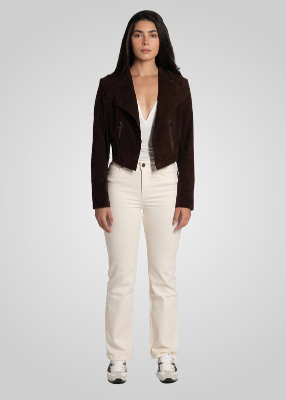 ADRIAN - CROPPED SUEDE JACKET