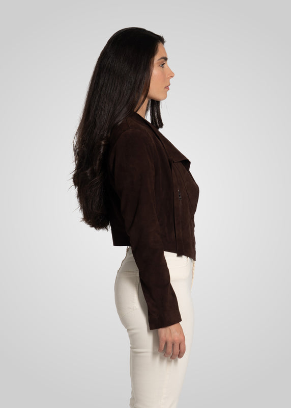 ADRIAN - CROPPED SUEDE JACKET