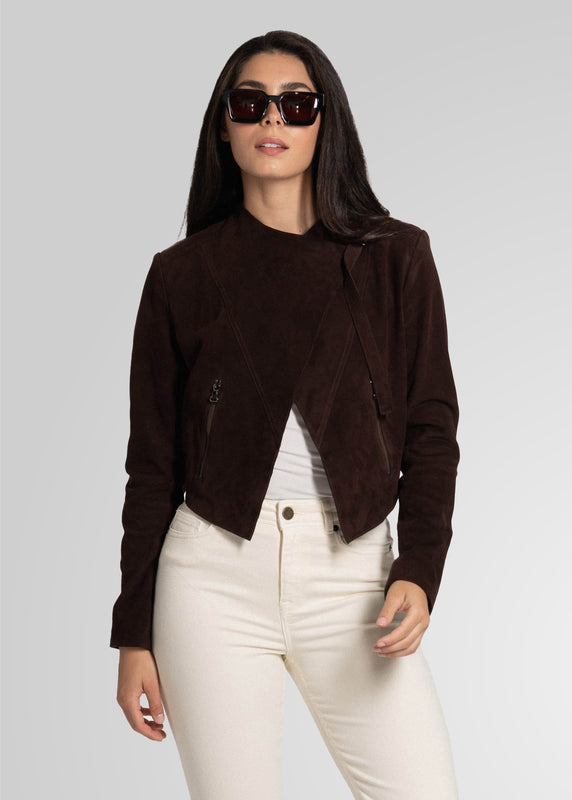 ADRIAN - CROPPED SUEDE JACKET