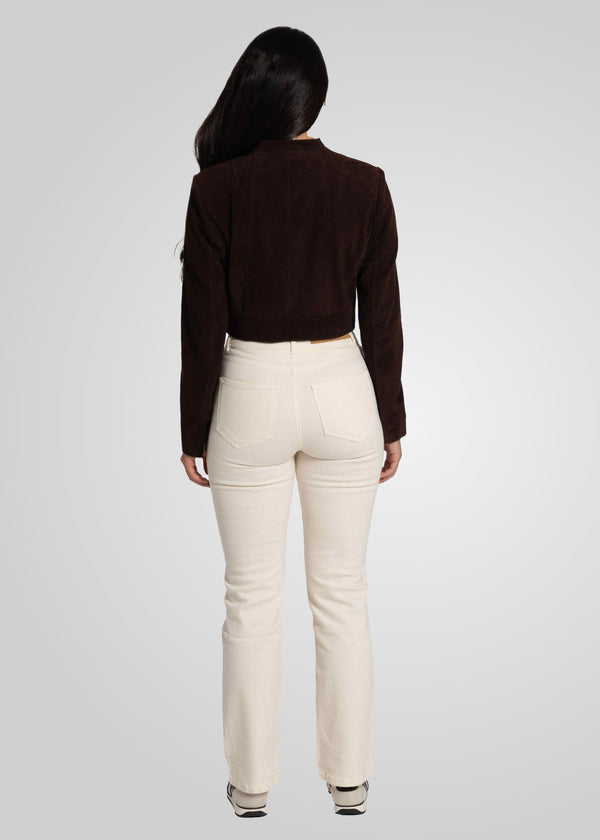 ADRIAN - CROPPED SUEDE JACKET