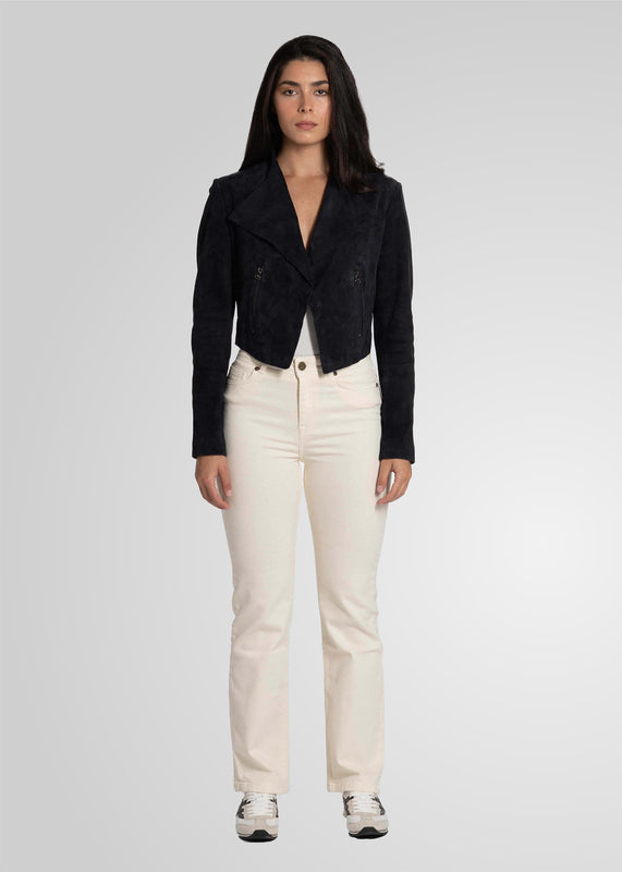ADRIAN - CROPPED SUEDE JACKET