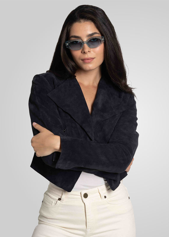 ADRIAN - CROPPED SUEDE JACKET