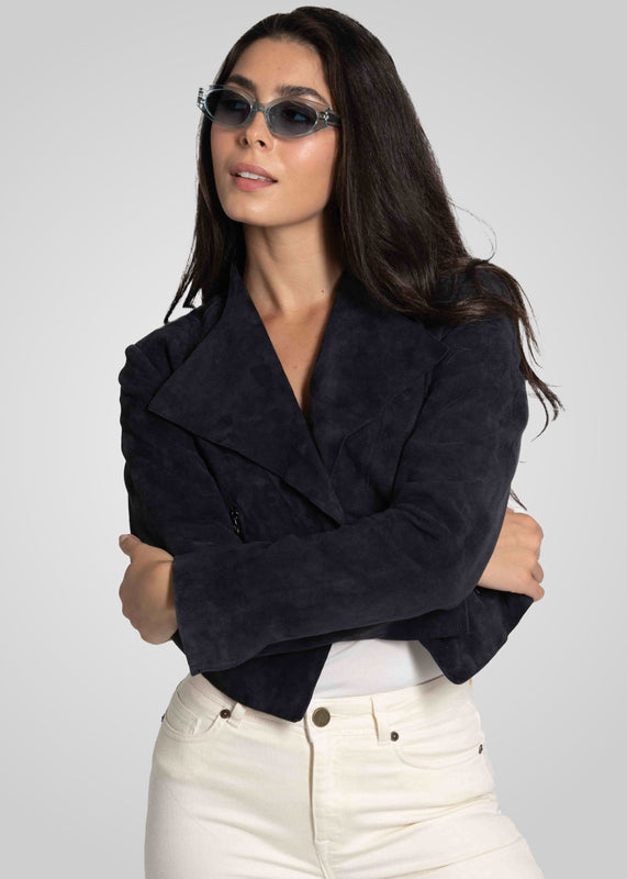 ADRIAN - CROPPED SUEDE JACKET