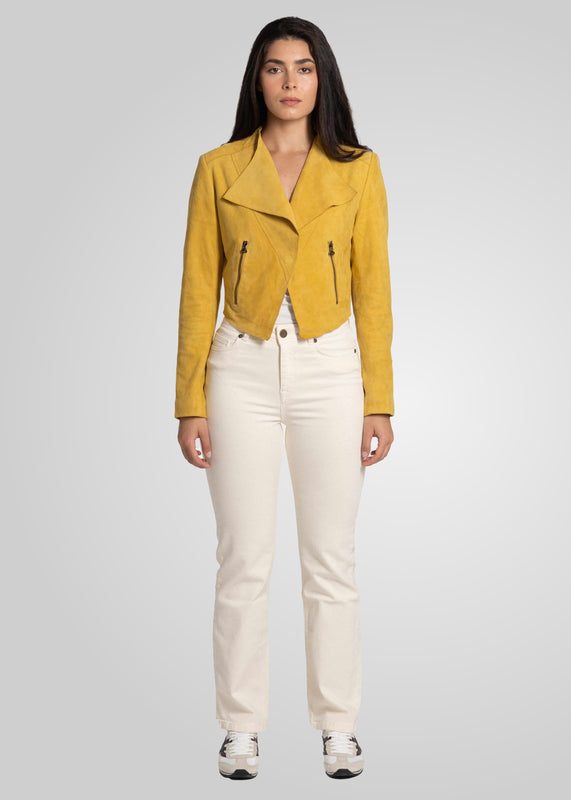 ADRIAN - CROPPED SUEDE JACKET