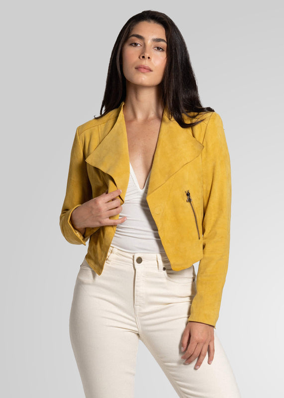 ADRIAN - CROPPED SUEDE JACKET