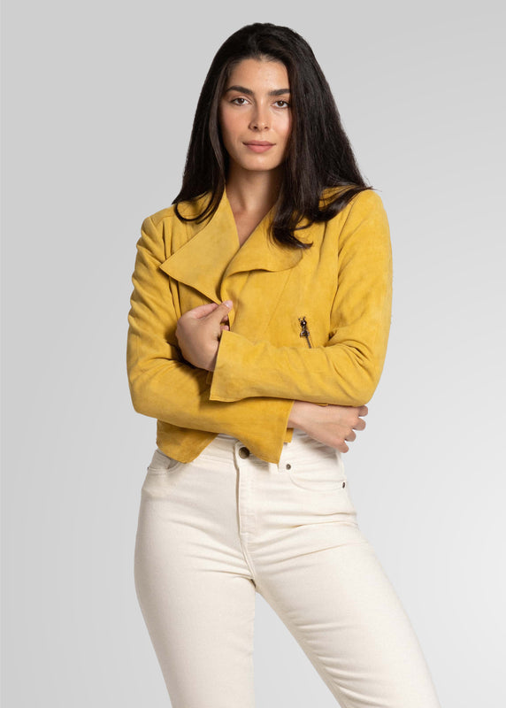 ADRIAN - CROPPED SUEDE JACKET