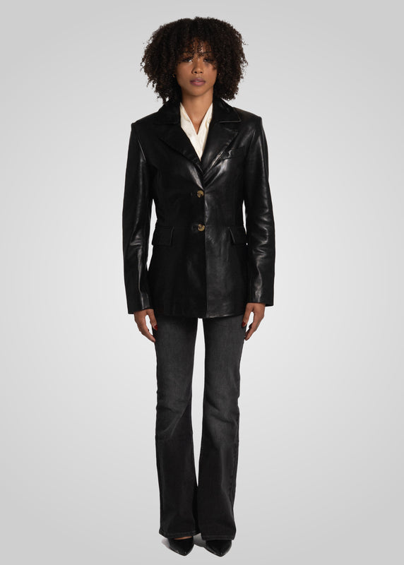 FENNA - TAILORED LEATHER BLAZER
