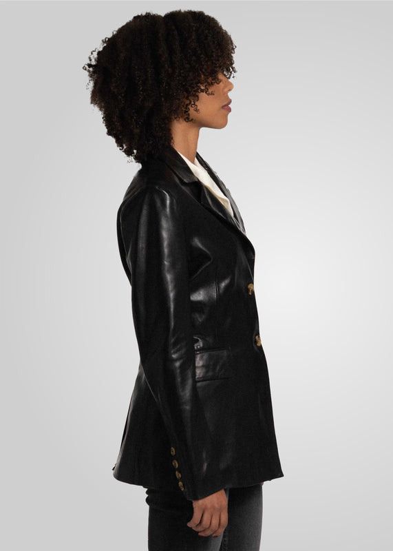 FENNA - TAILORED LEATHER BLAZER