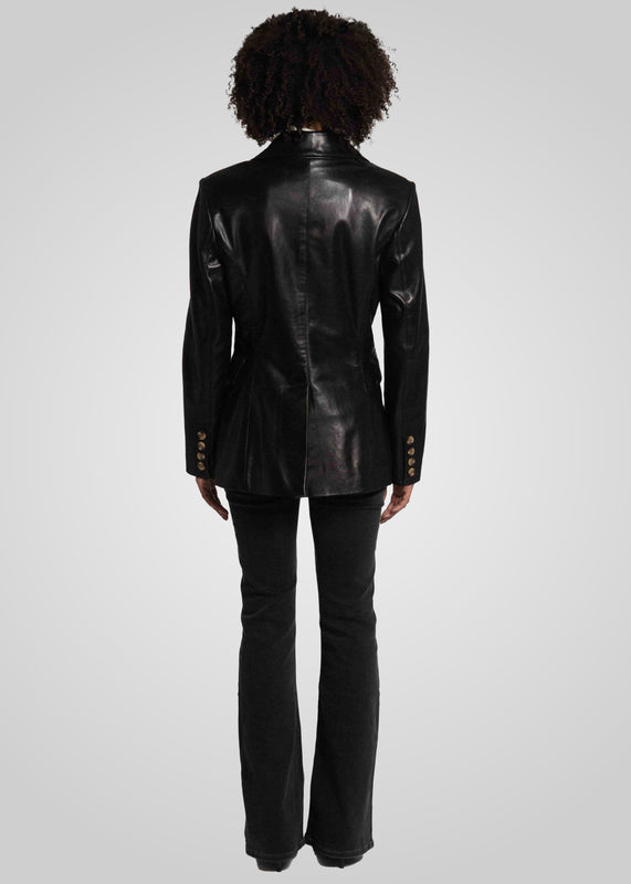 FENNA - TAILORED LEATHER BLAZER