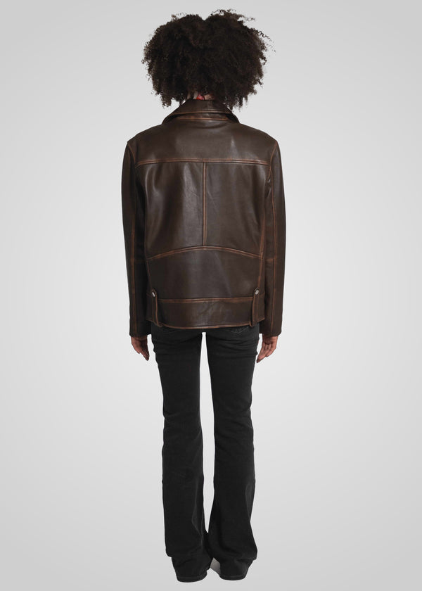 HARPER RUB-OFF - OVERSIZED BOYFRIEND JACKET