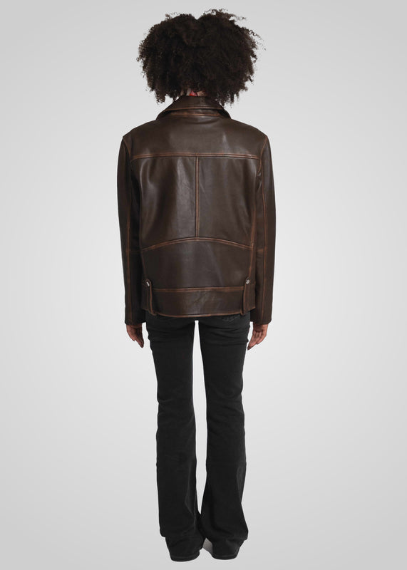 HARPER RUB-OFF - OVERSIZED BOYFRIEND JACKET