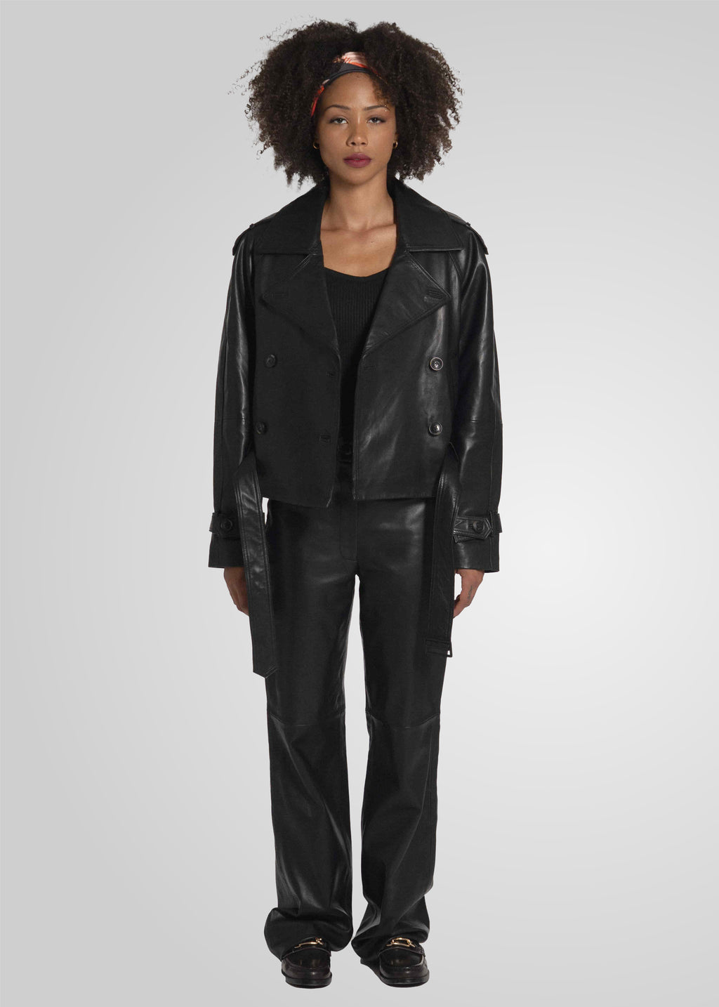 TRISHA - CROPPED LEATHER JACKET  Bod & Christensen