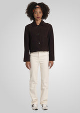 JIN - CROPPED SUEDE JACKET