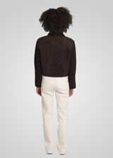 JIN - CROPPED SUEDE JACKET