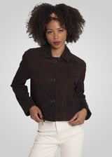 JIN - CROPPED SUEDE JACKET