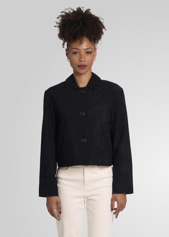 JIN - CROPPED SUEDE JACKET