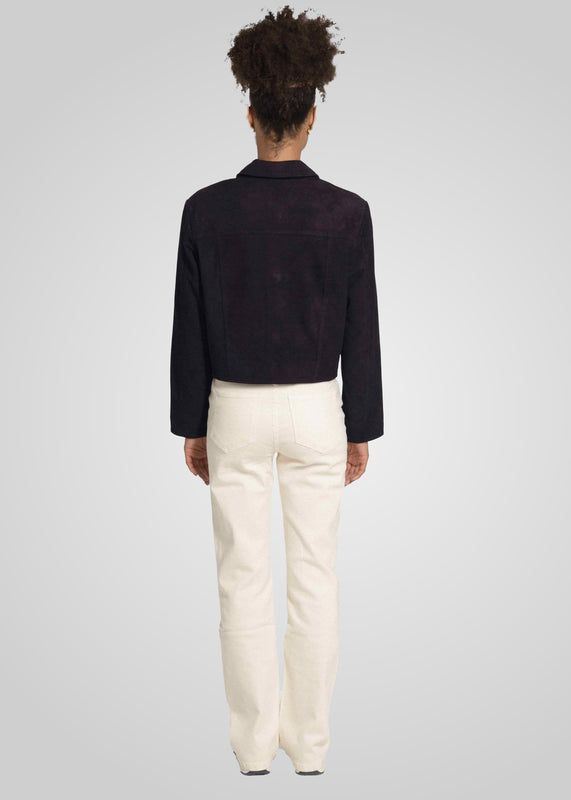 JIN - CROPPED SUEDE JACKET