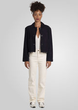 JIN - CROPPED SUEDE JACKET
