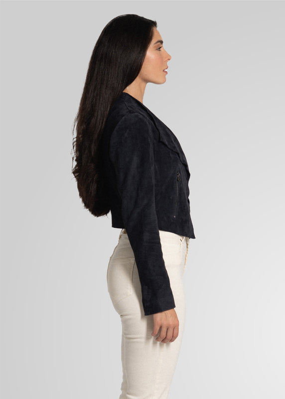 ADRIAN - CROPPED SUEDE JACKET