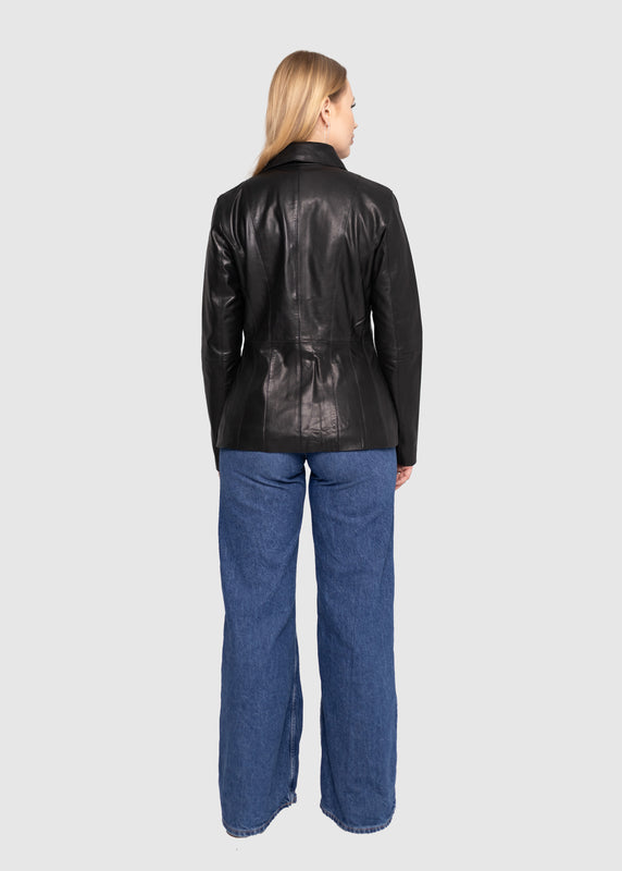 ANISSA - TAILORED LEATHER BLAZER