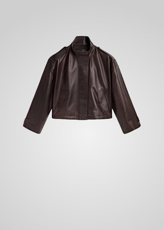 OLYMPE - OVERSIZED LEATHER JACKET