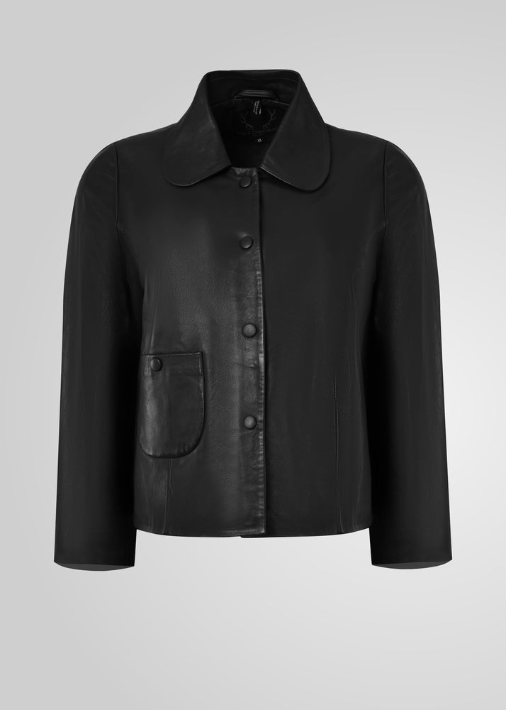Veste en cuir coupe confortable MARLEY