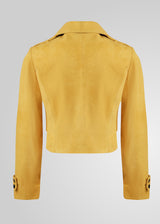 MILLIE - CROPPED DOUBLE BREASTED SUEDE JACKET