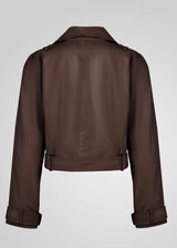 ROMIE - CROPPED TRENCH BIKER