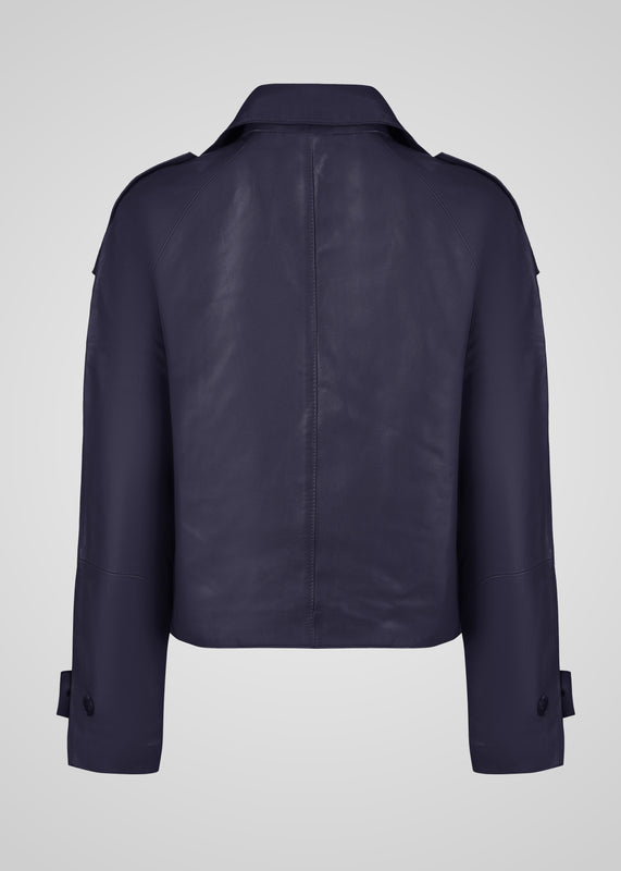 HANNA - CROPPED LEATHER JACKET