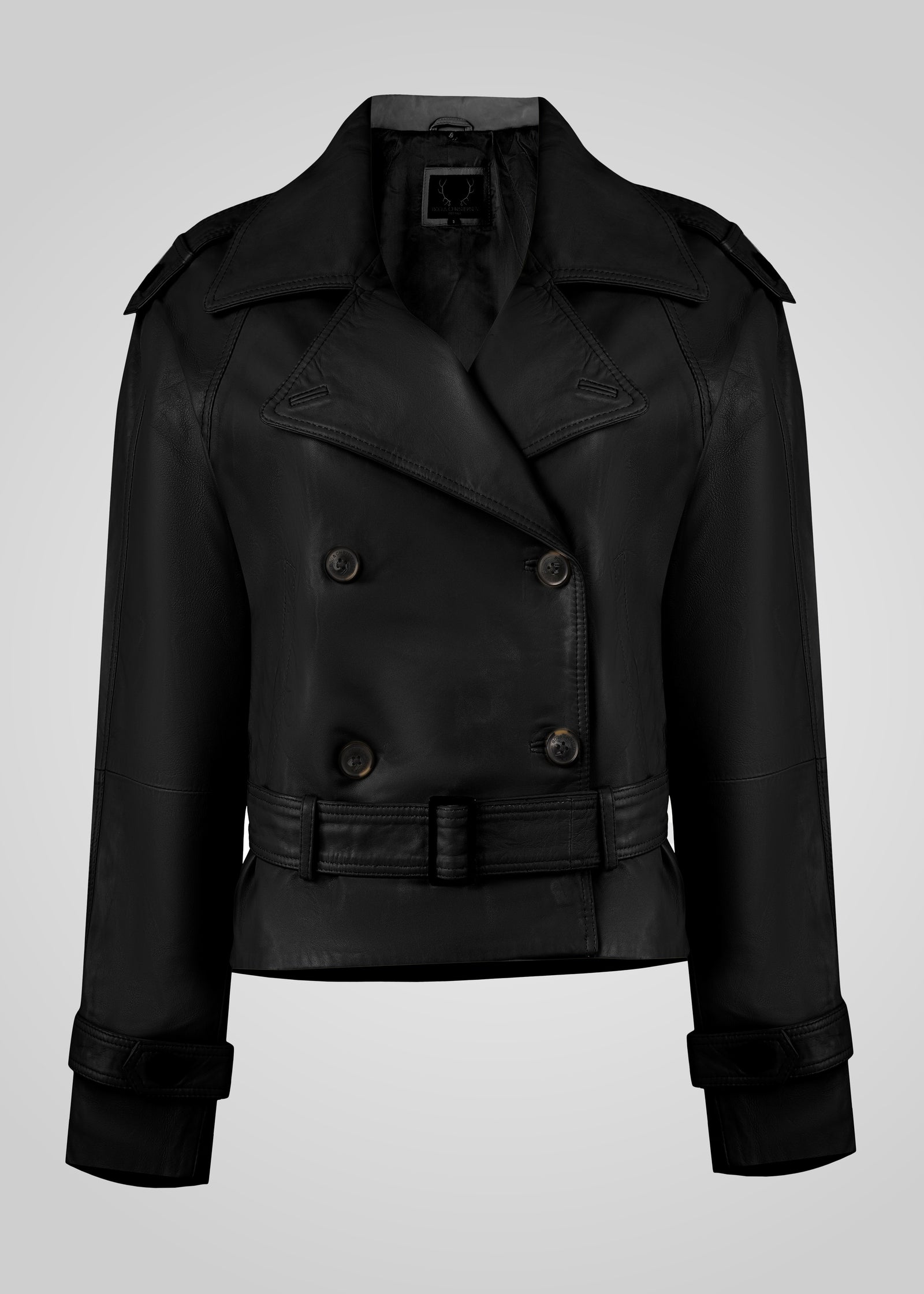 TRISHA - CROPPED LEATHER JACKET – Bod & Christensen