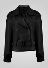 TRISHA - CROPPED LEATHER JACKET