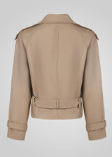 TRISHA - CROPPED LEATHER JACKET