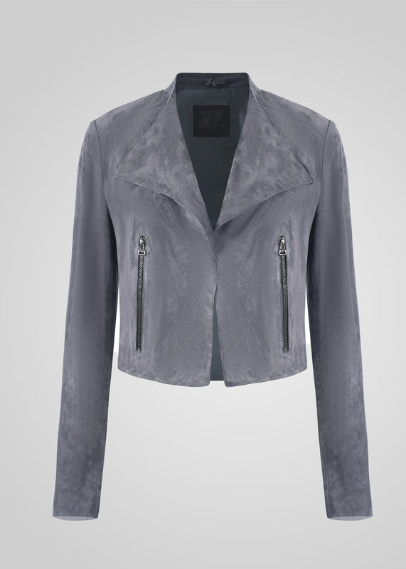 ADRIAN - CROPPED SUEDE JACKET