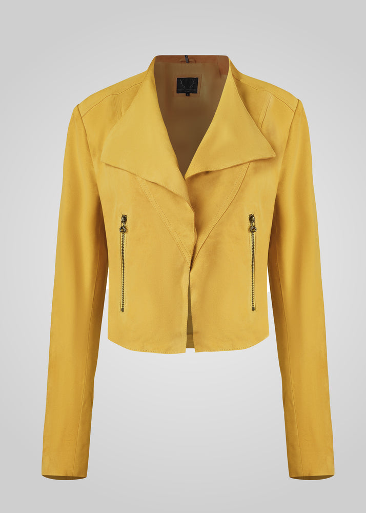 ADRIAN - CROPPED SUEDE JACKET