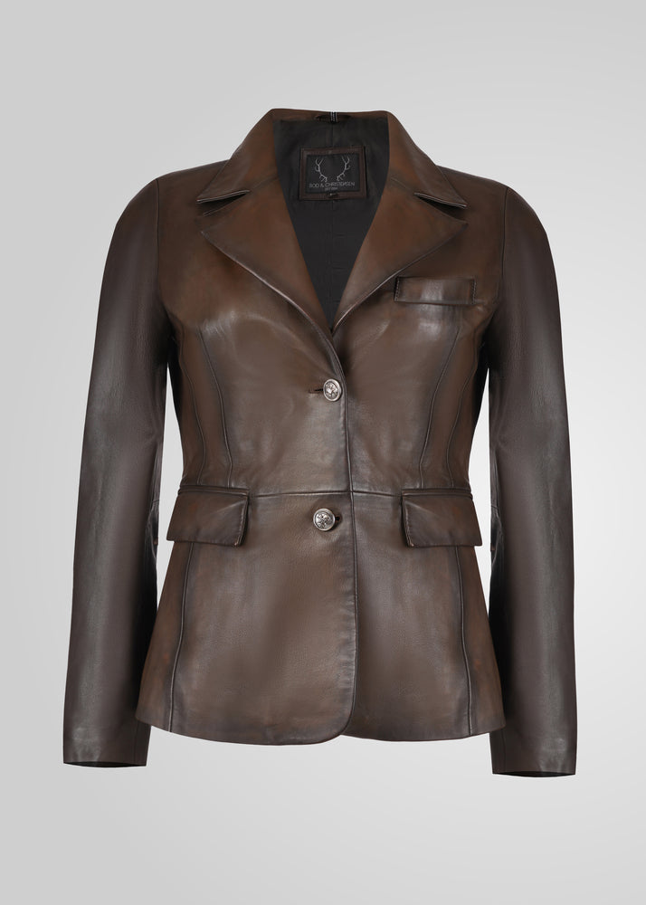FENNA - TAILORED LEATHER BLAZER