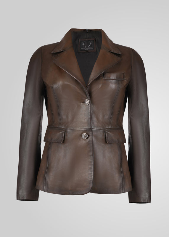 FENNA - TAILORED LEATHER BLAZER