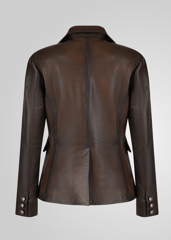 FENNA - TAILORED LEATHER BLAZER