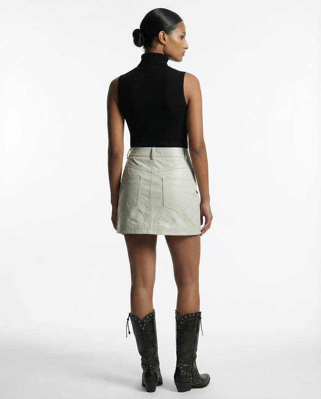IVY- MINI LEATHER SKIRT