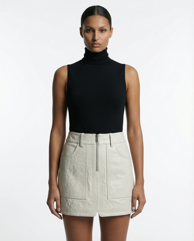 IVY- MINI LEATHER SKIRT