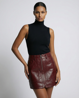 IVY- MINI LEATHER SKIRT