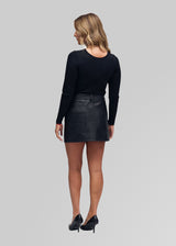 IVY- MINI LEATHER SKIRT