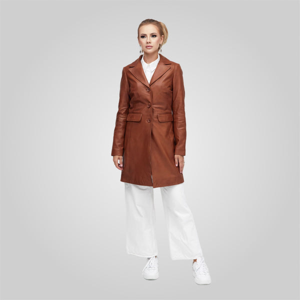 Blazer trench trois-quarts KELLY