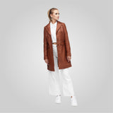 KELLY Three-Quarter Trench Blazer